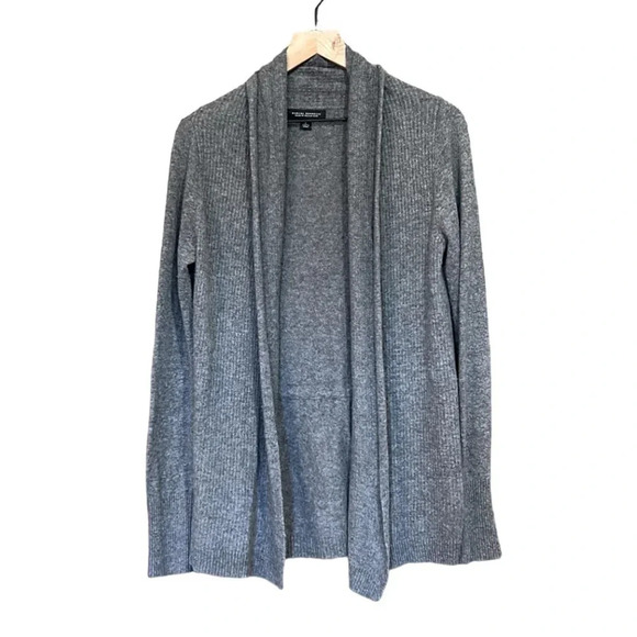 Banana Republic  Wool Cashmere Blend Sweater Cardigan Women’s Size Small Gray - Picture 4 of 9